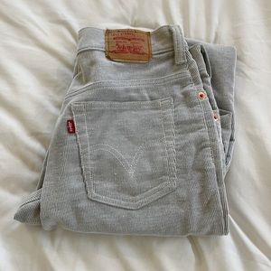LEVI Corduroy grey jeans!